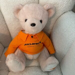 McLaren Plush Teddy Bear - Cream and Orange